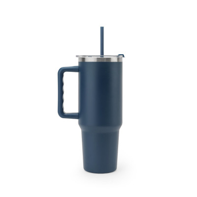 JOYNER XL. Large stainless steel travel cup (91 recycled) with vacuum insulated double wall and a matt finish 1300 mL